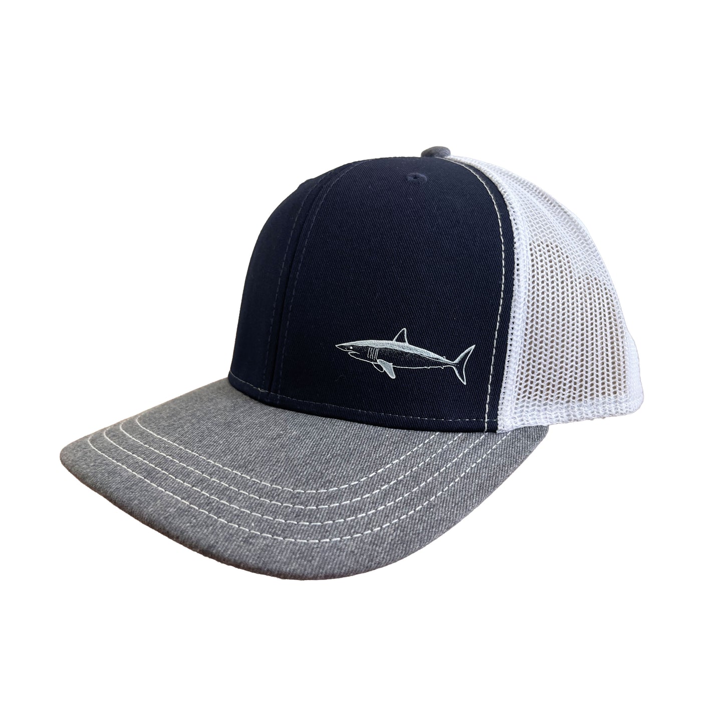 Jockey Malla · Tiburón Mako · Gris Azul