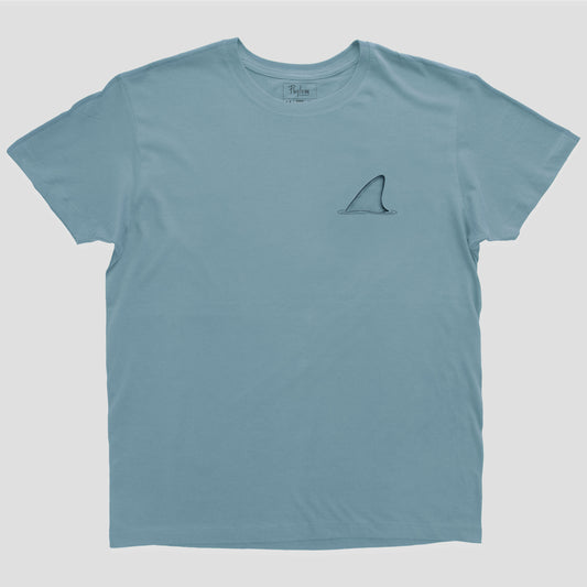 Polera Tiburón Mako · Celeste