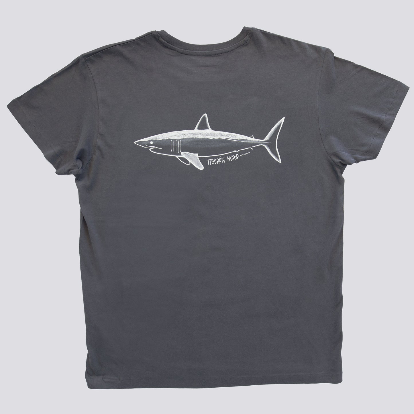 Polera Tiburón Mako · Gris Asfalto