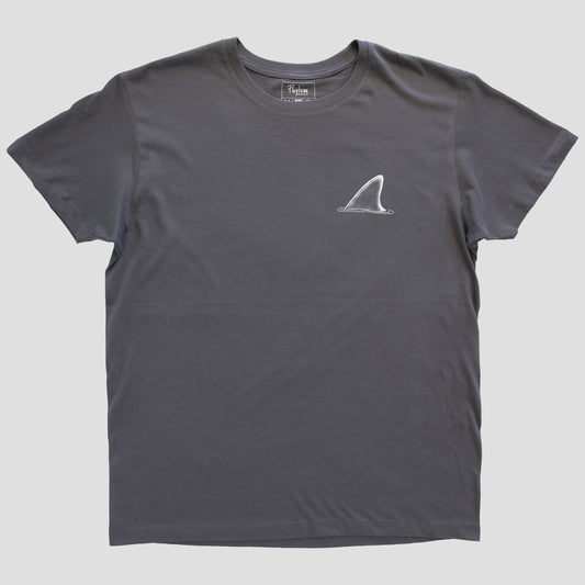 Polera Tiburón Mako · Gris Asfalto